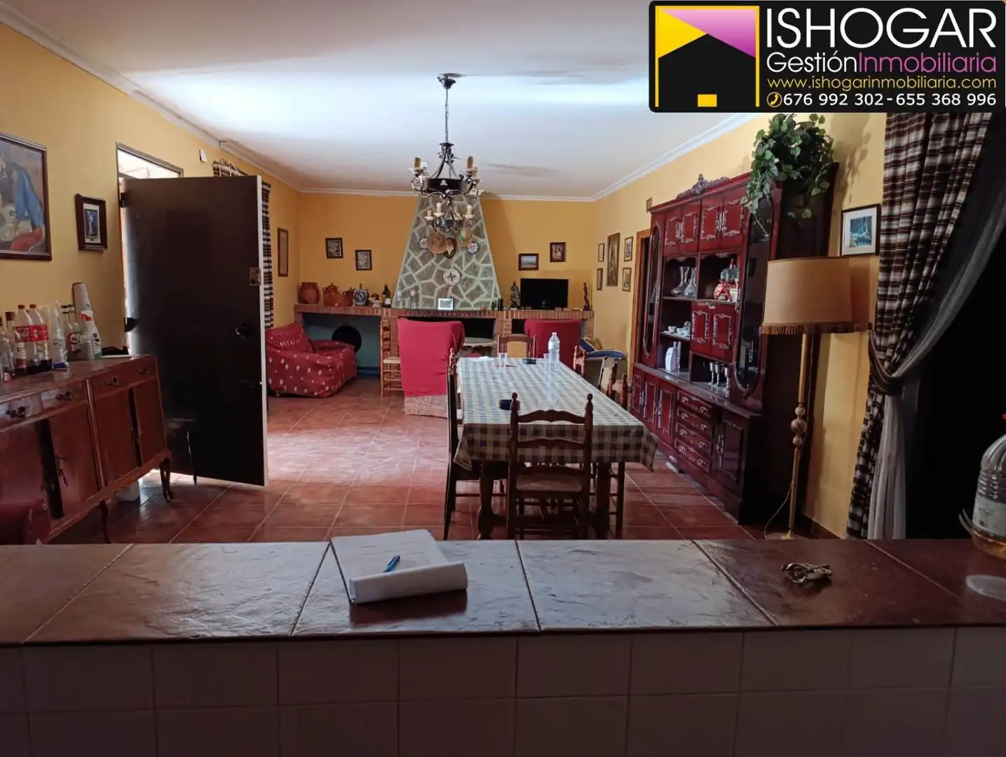 Comedor de Finca rústica en venta en Valdepeñas