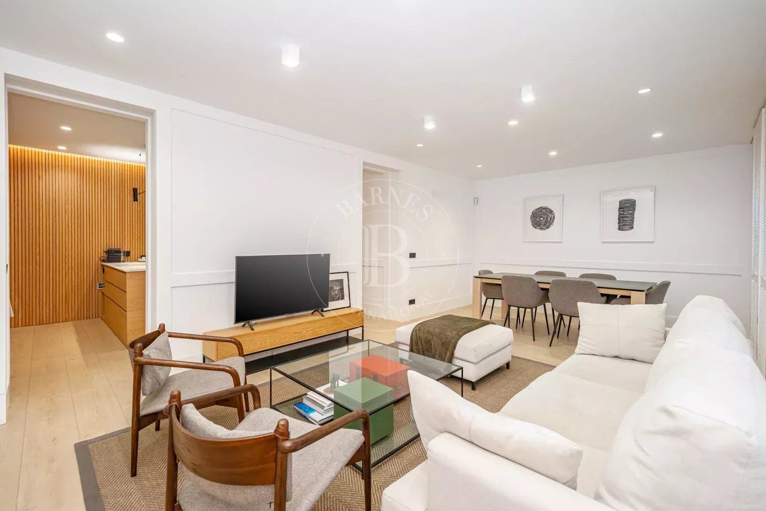 Living room of Flat for sale in  Madrid Capital  with Air Conditioner, Storage room and Furnished