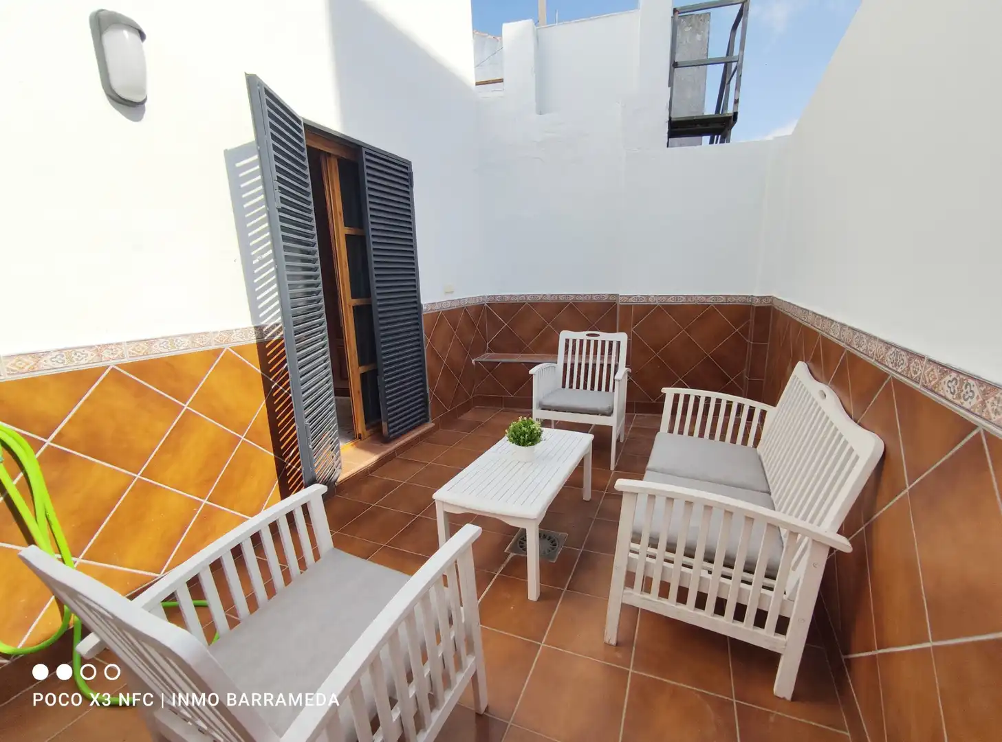 Terraza de Estudio de alquiler en Sanlúcar de Barrameda con Aire acondicionado, Calefacción y Amueblado