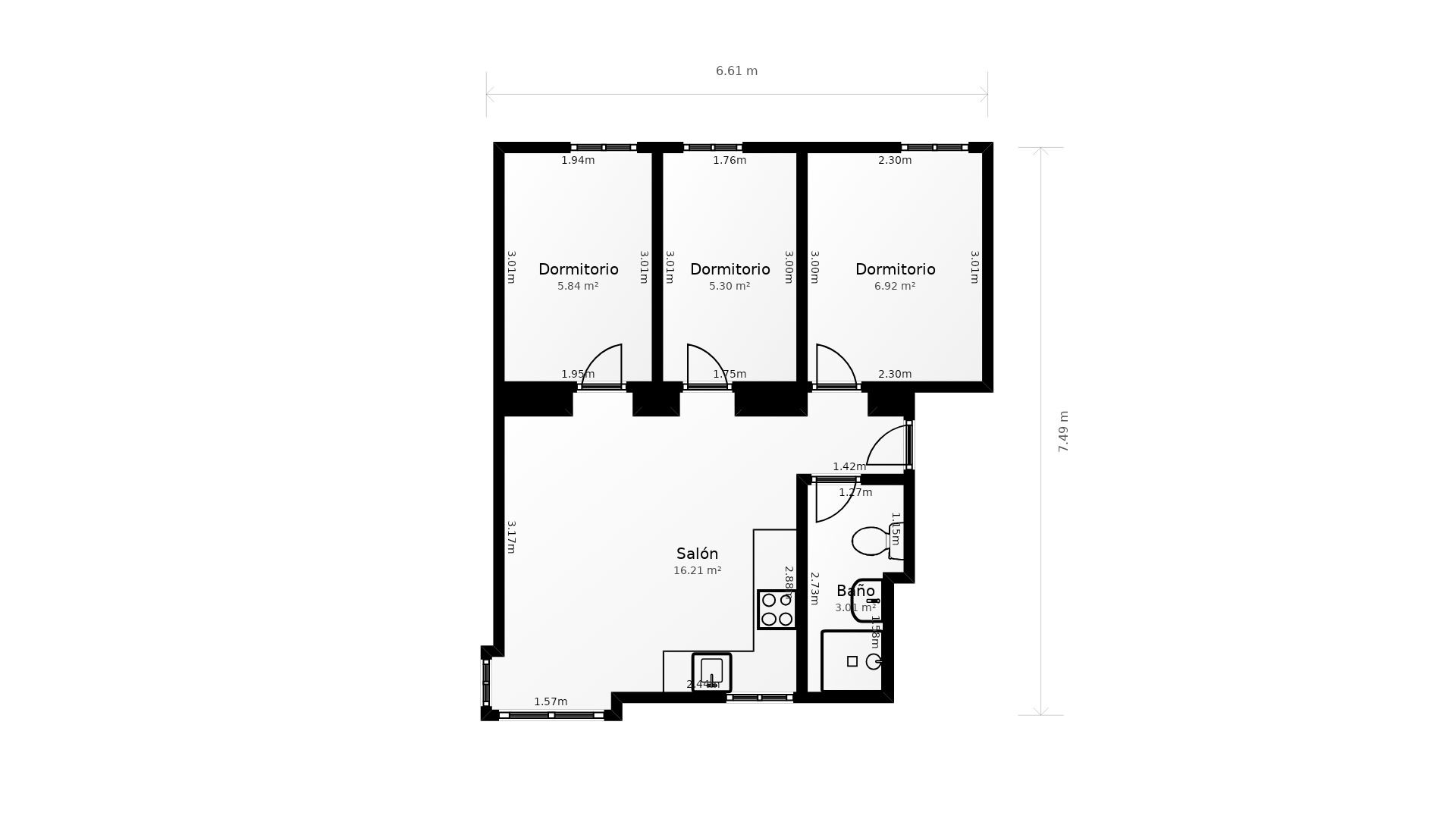 Flat to rent in  Madrid Capital  with Air Conditioner, Oven and Pets allowed