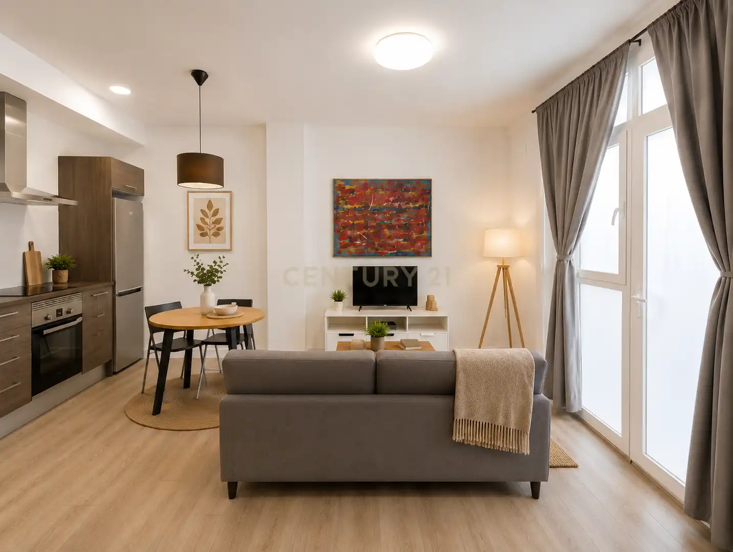 Sala de estar de Apartamento en venta en Valencia con Aire acondicionado, Lavadora y Microondas
