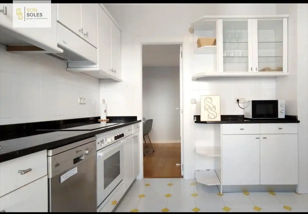 Cocina de Piso de alquiler en Santander con Calefacción, Terraza y Amueblado