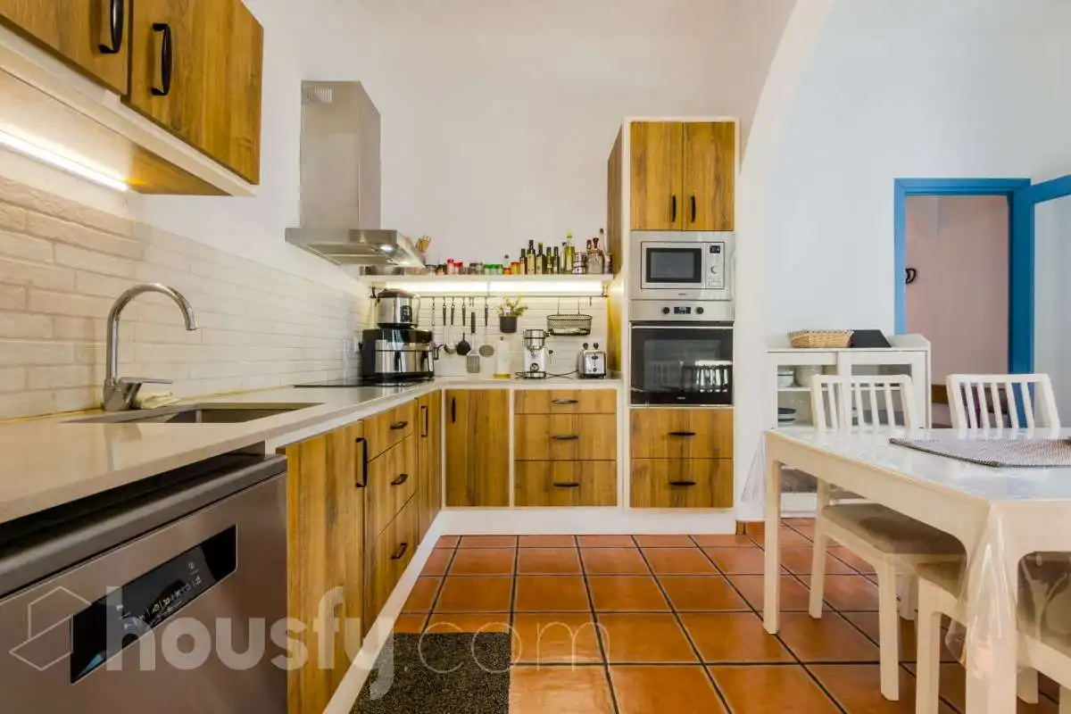 Cocina de Finca rústica en venta en Montgat con Calefacción, Jardín privado y Terraza