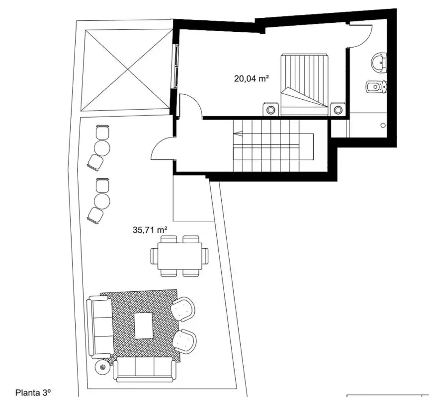 House with terrace for sale in Casco Antiguo, imagen 14
