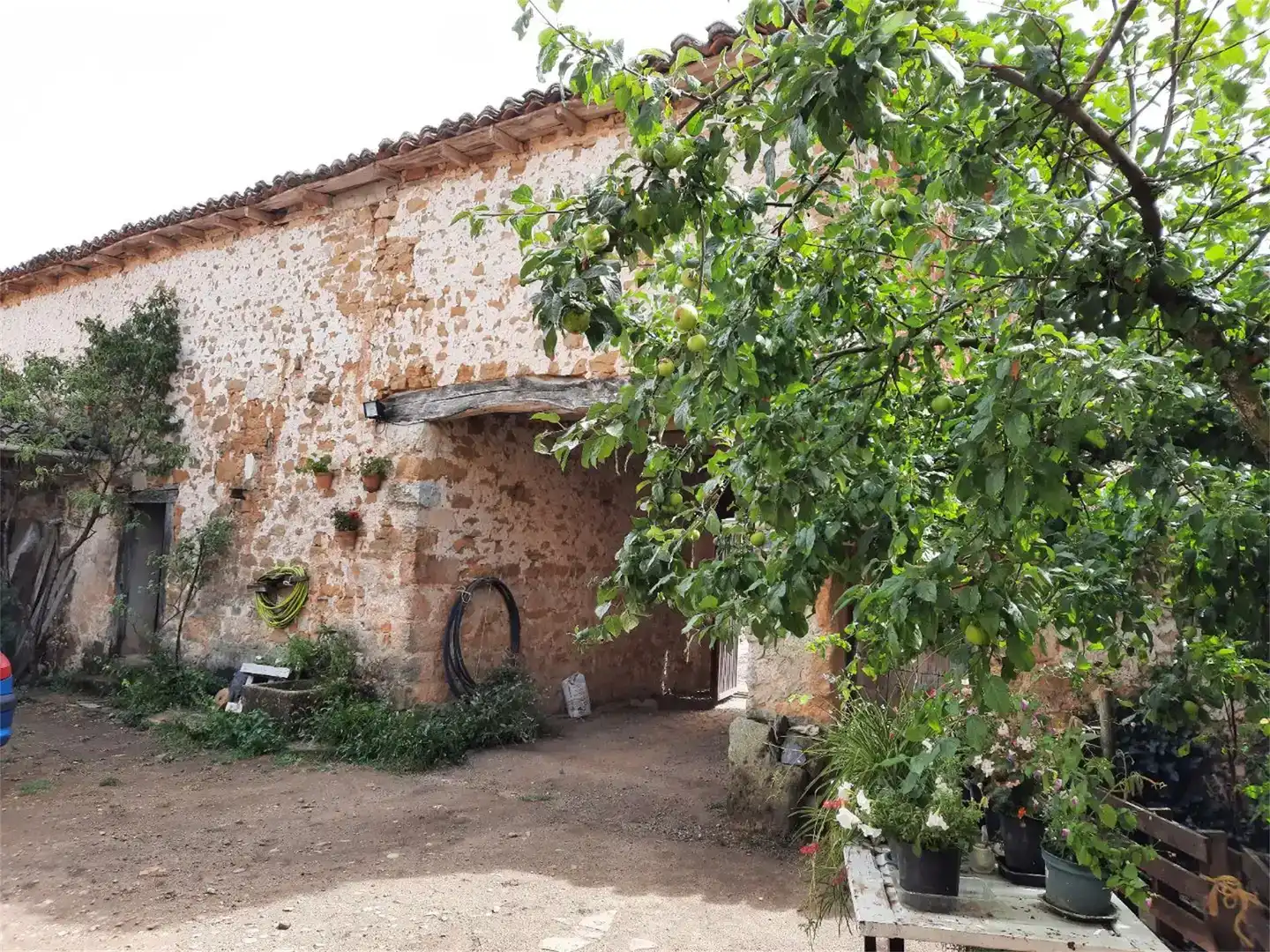 Vista exterior de Casa adosada en venda en La Ercina  amb Jardí privat i Moblat