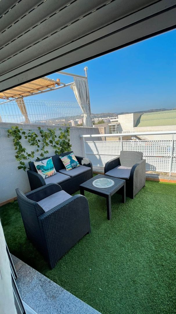 Terraza de Dúplex en venta en Castellón de la Plana / Castelló de la Plana con Aire acondicionado, Terraza y Trastero