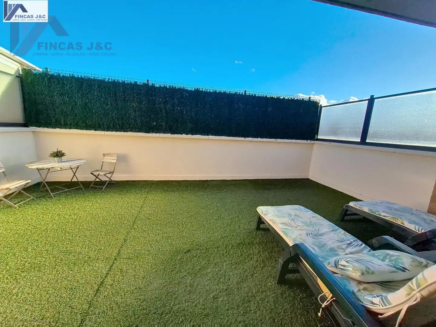 Terraza de Casa adosada en venta en Zaragoza con Aire acondicionado, Calefacción y Jardín privado