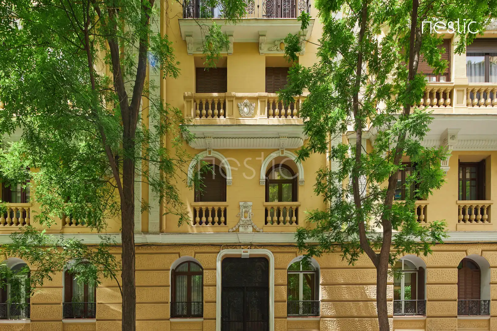 Außenansicht von Wohnungen zur Miete in Madrid mit Klimaanlage, Heizung und Terrasse