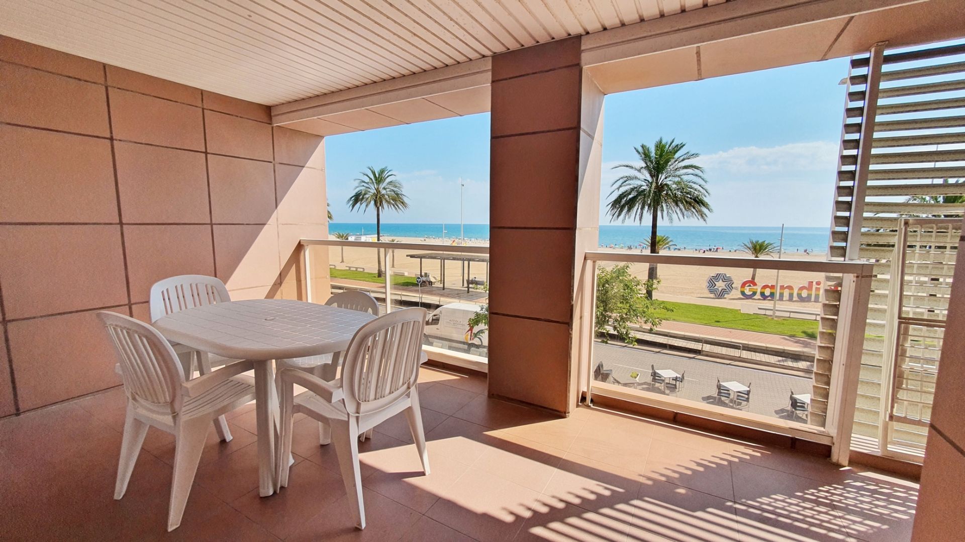 Terrassa de Apartament de lloguer en Gandia amb Aire condicionat, Calefacció i Parquet