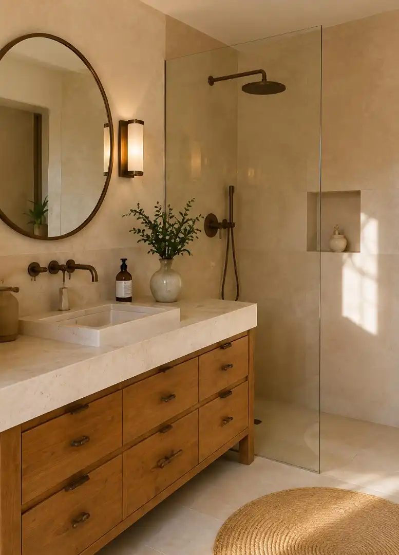 Baño de Casa o chalet en venta en Es Mercadal con Jardín privado, Parquet y Terraza