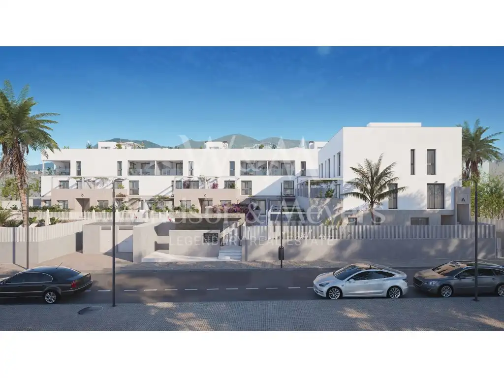 Außenansicht von Erdgeschoss zum Verkauf in Eivissa mit Klimaanlage, Schwimmbad und Ofen
