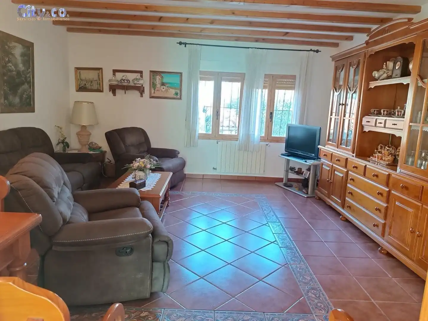 Living room of Houses for sale in Molina de Segura  with Air Conditioner, Heating and Private garden