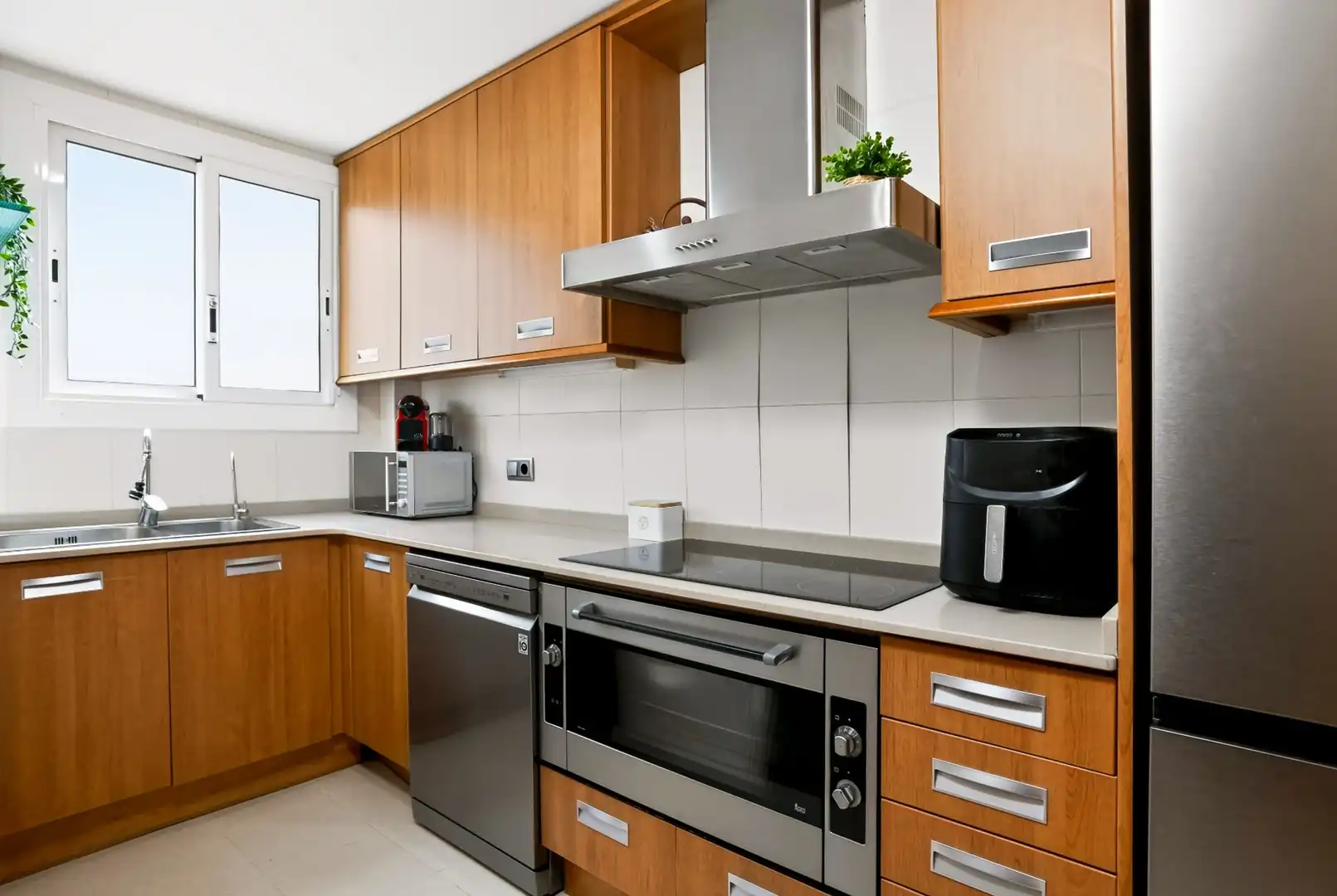 Küche von Wohnung zum Verkauf in Sant Quirze del Vallès mit Klimaanlage, Heizung und Balkon
