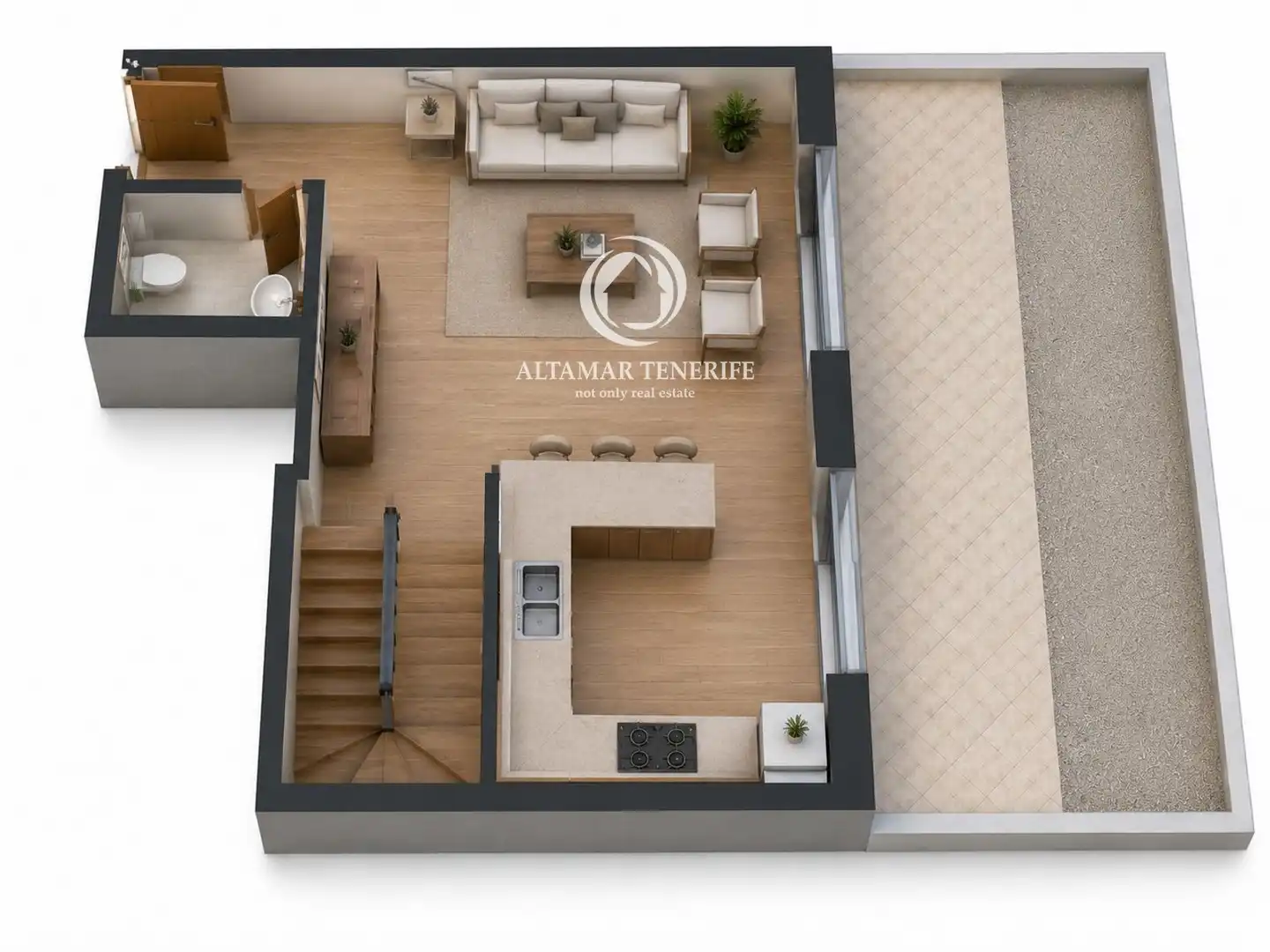Apartamento en venta en Arona con Jardín privado, Terraza y Piscina
