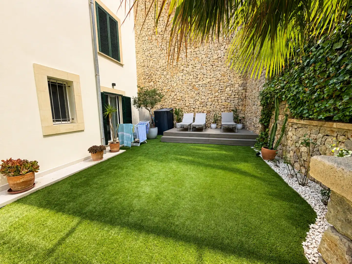 Terrasse von Wohnung zur Miete in Andratx mit Privatgarten, Terrasse und Schwimmbad