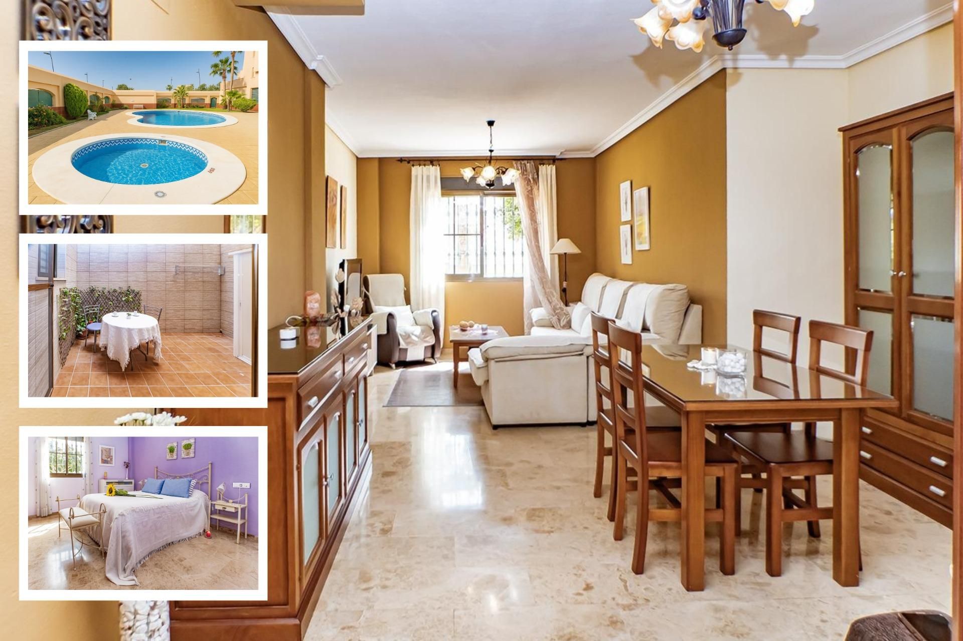 Bedroom of Flat for sale in Roquetas de Mar  with Private garden and Community pool