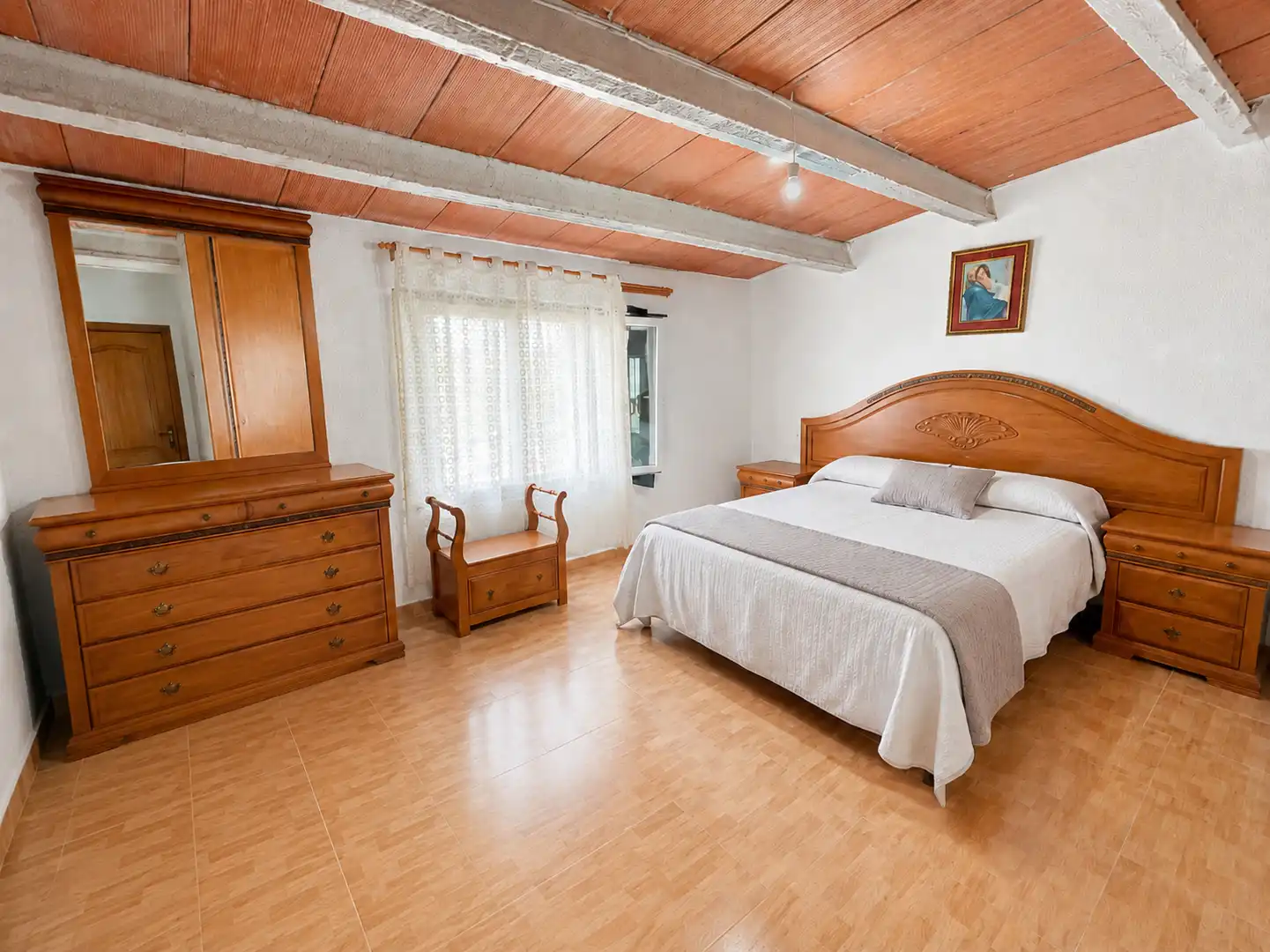 Schlafzimmer von Haus oder Chalet zum Verkauf in Sant Jaume dels Domenys mit Heizung, Terrasse und Abstellraum