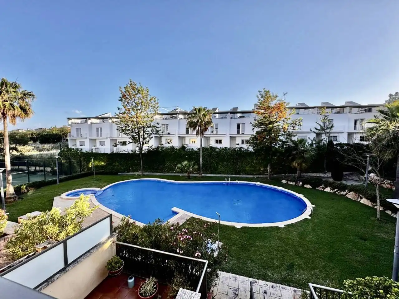 Swimming pool of Flat for rent in  Palma de Mallorca  with Parquet flooring, Terrace and Furnished