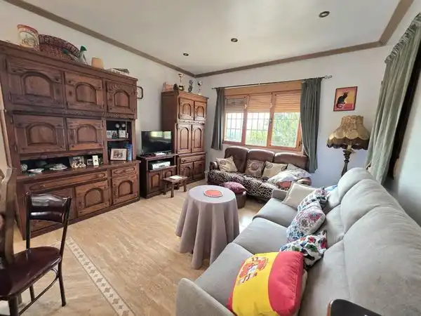 Sala de estar de Finca rústica en venta en Pulpí con Aire acondicionado, Jardín privado y Parquet