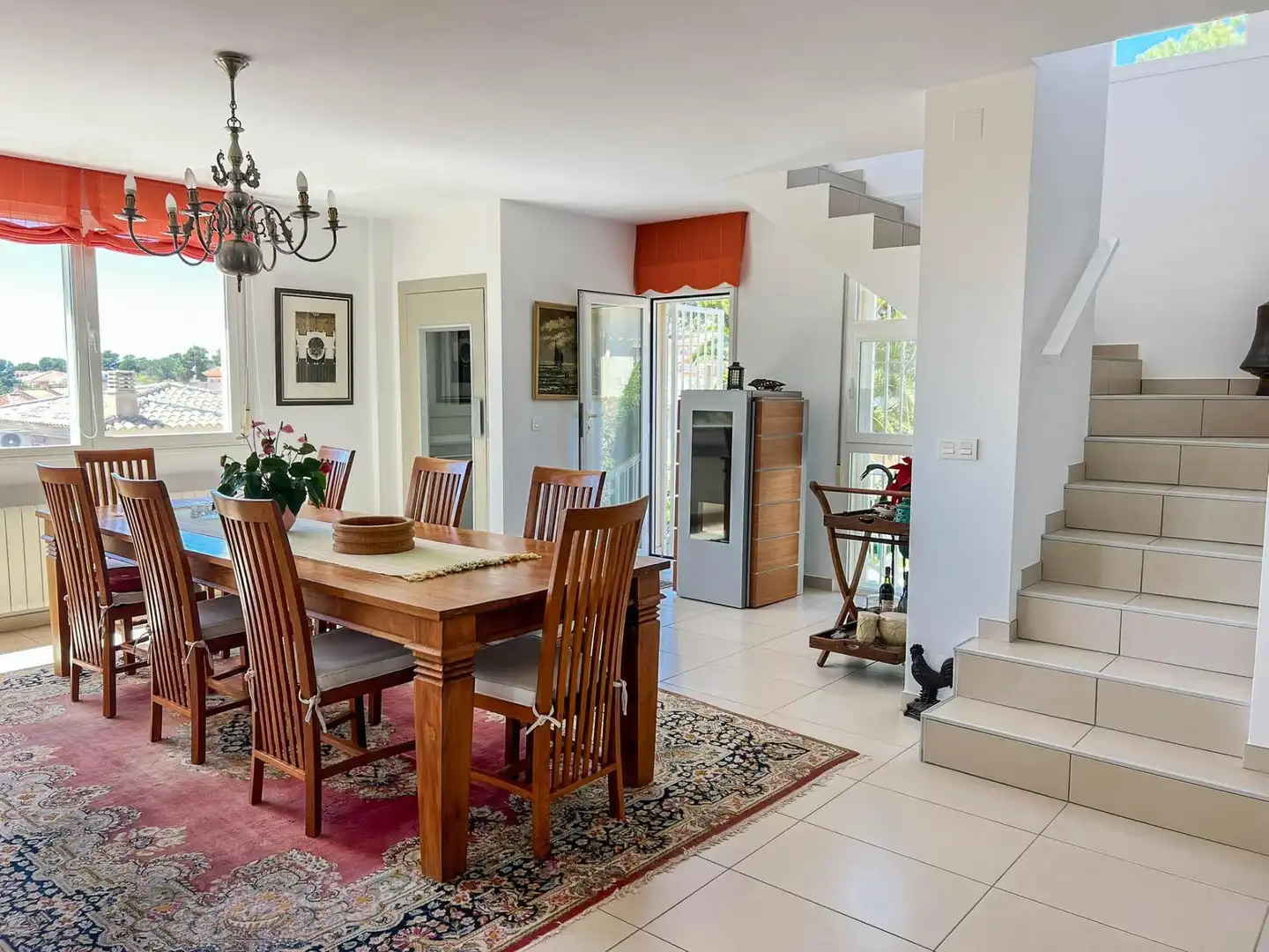 Comedor de Casa o chalet en venta en La Nucia con Aire acondicionado, Jardín privado y Piscina