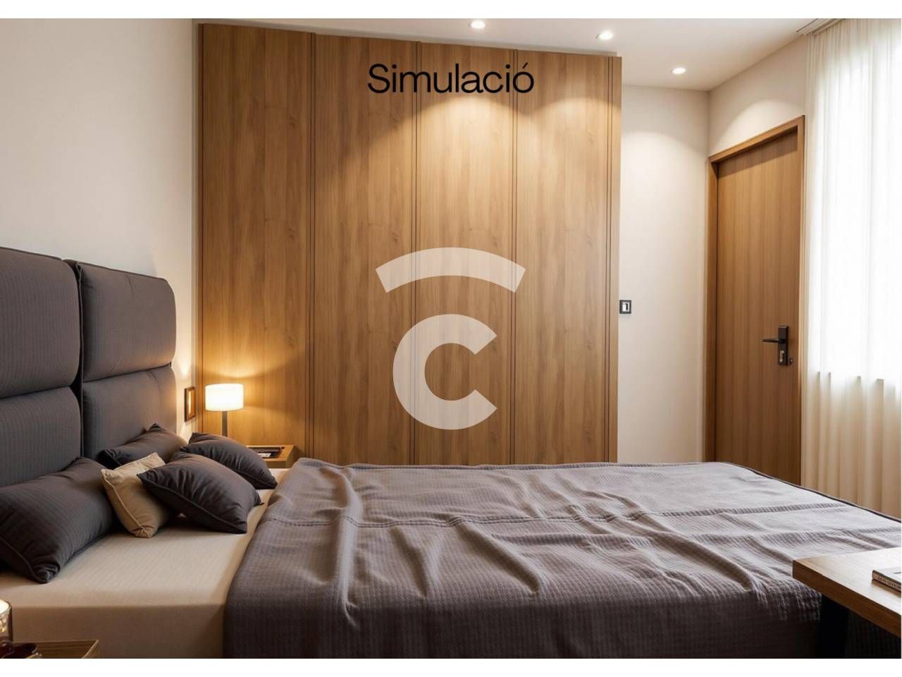 Bedroom of Flat for sale in Manlleu  with Air Conditioner, Heating and Terrace