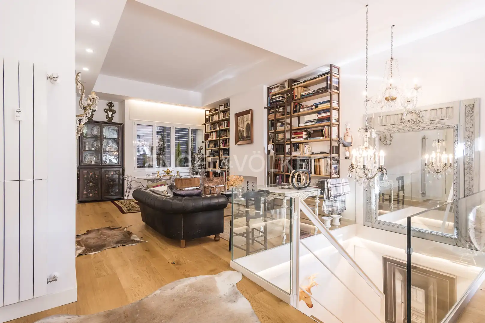 Sala d'estar de Apartament de lloguer en Madrid amb Aire condicionat, Calefacció i Parquet