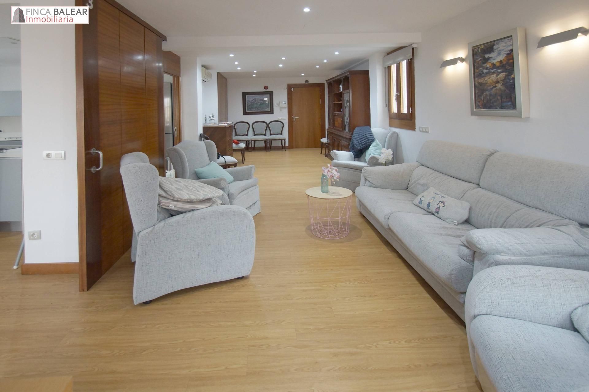 Living room of Attic to rent in  Palma de Mallorca  with Air Conditioner, Parquet flooring and Terrace