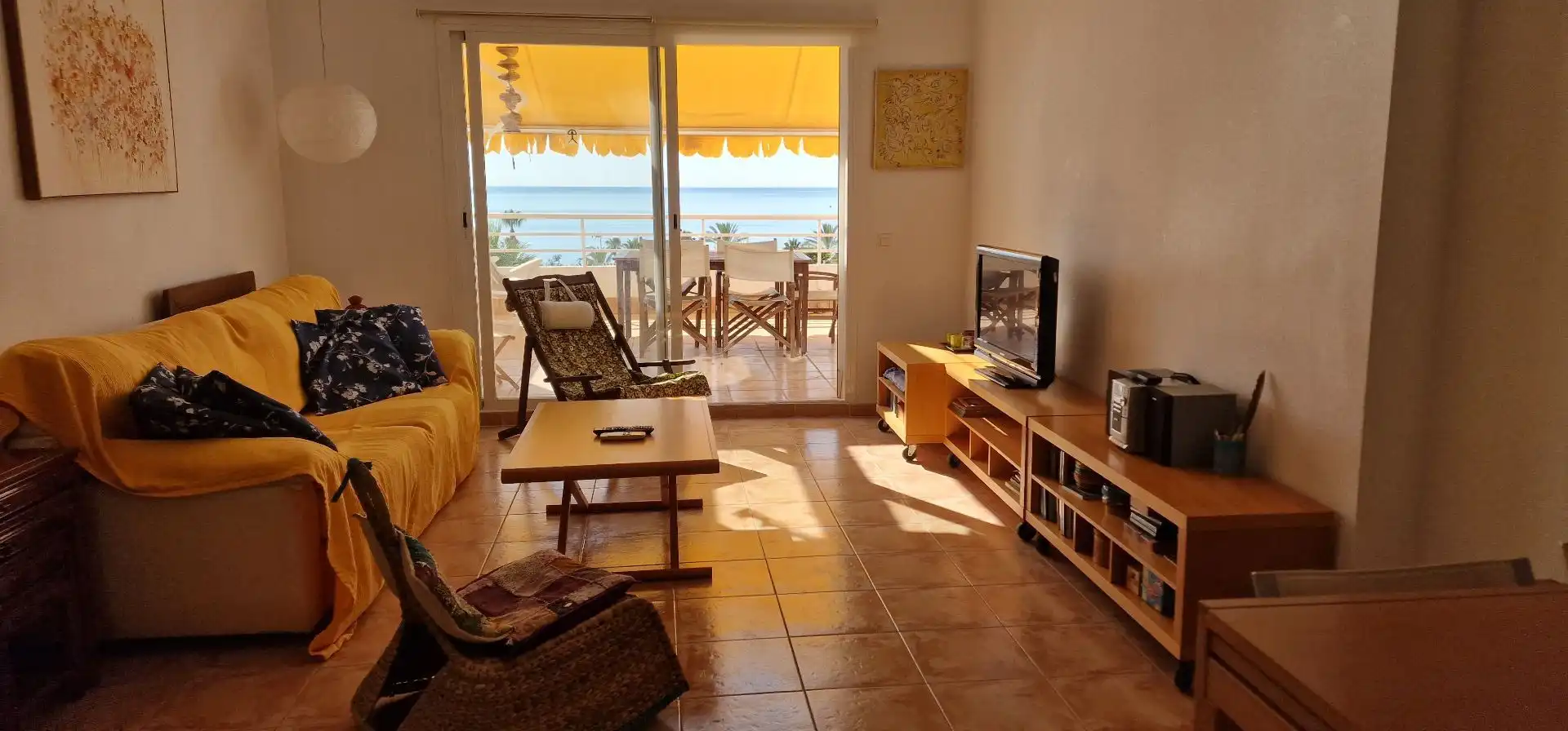 Sala d'estar de Apartament en venda en Mojácar amb Aire condicionat, Calefacció i Terrassa