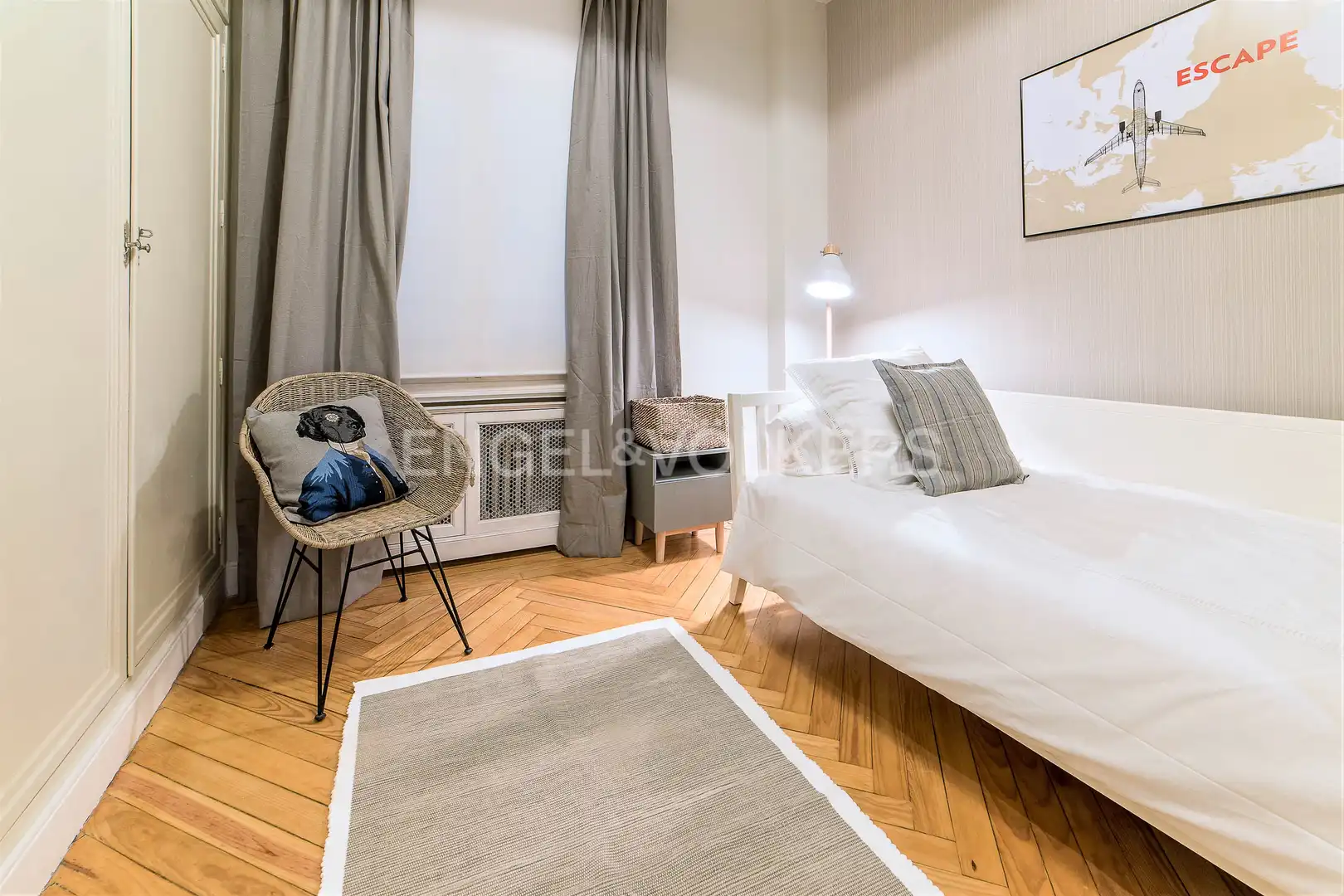 Habitación de Piso de alquiler en Madrid con Aire acondicionado, Calefacción y Parquet