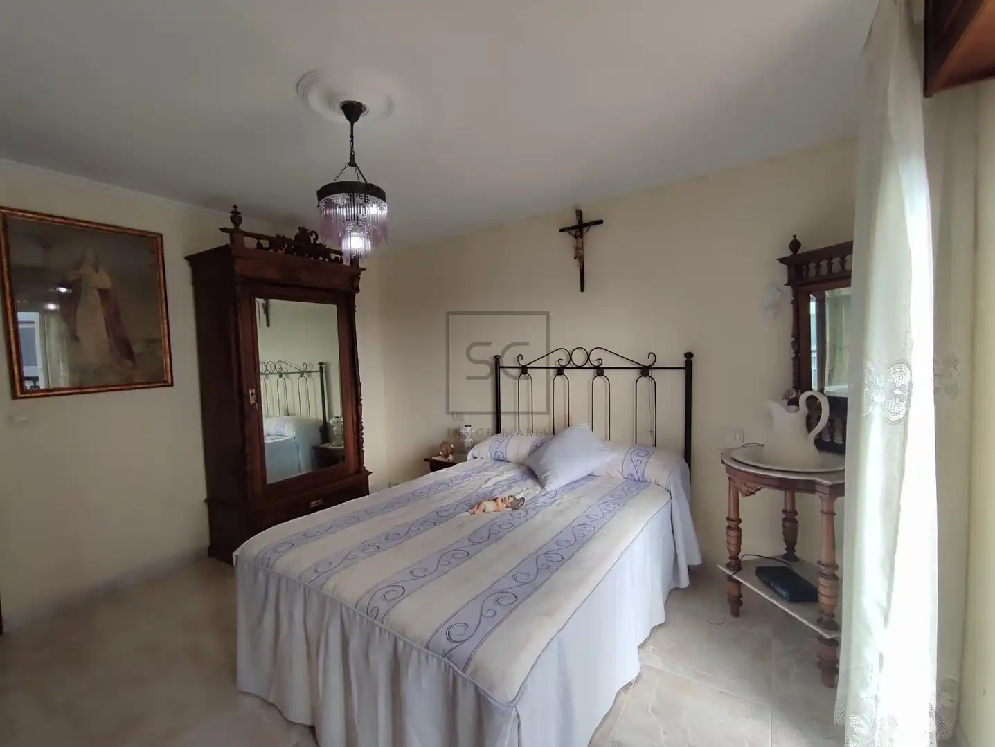 Schlafzimmer von Einfamilien-Reihenhaus zum Verkauf in Ares mit Terrasse, Abstellraum und Möbliert