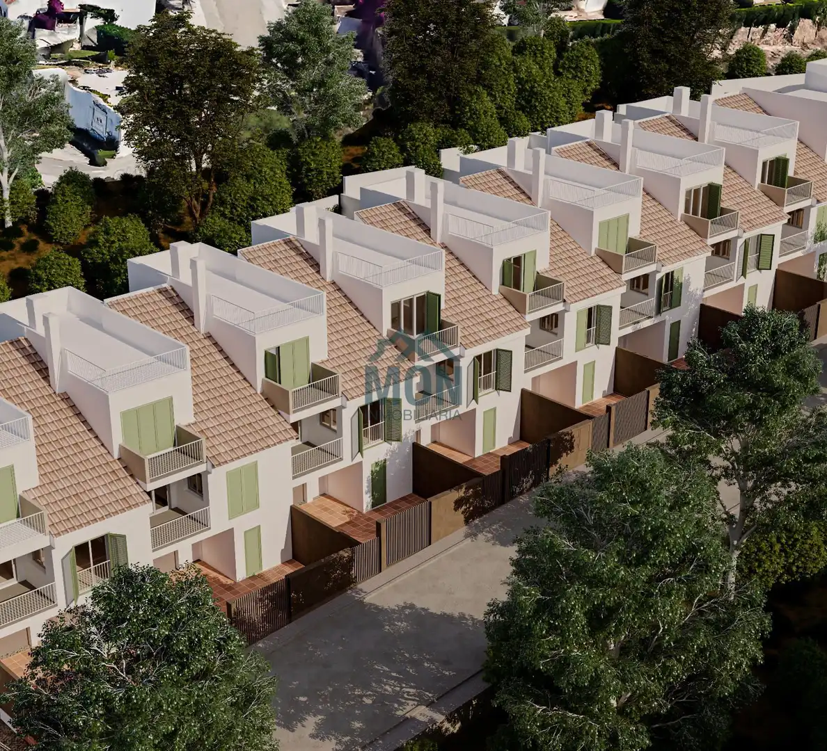 Außenansicht von Einfamilien-Reihenhaus zum Verkauf in Dénia mit Klimaanlage, Heizung und Privatgarten