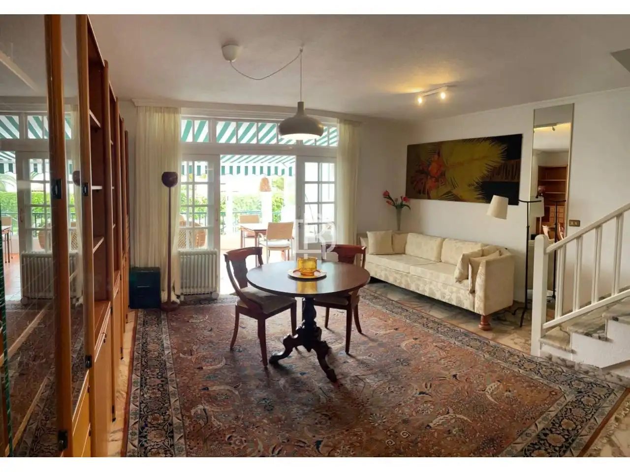 Sala d'estar de Casa adosada de lloguer en Puerto de la Cruz amb Terrassa, Moblat i Piscina comunitària