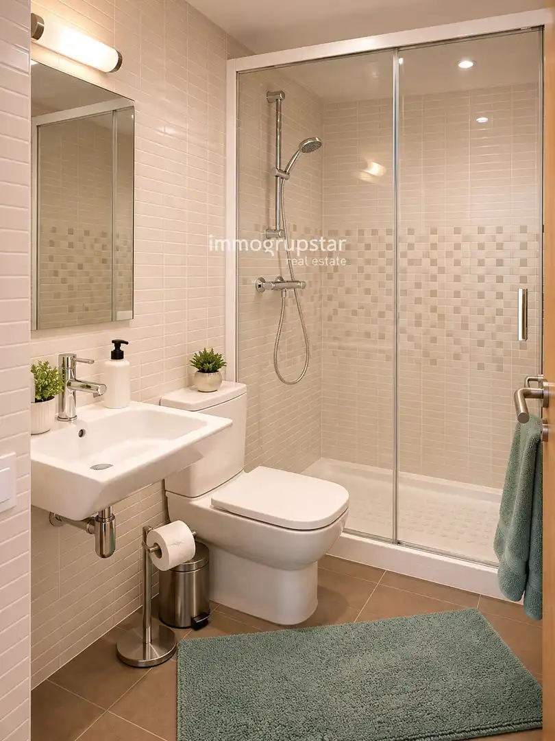 Baño de Ático en venta en Calonge i Sant Antoni con Calefacción, Terraza y Piscina