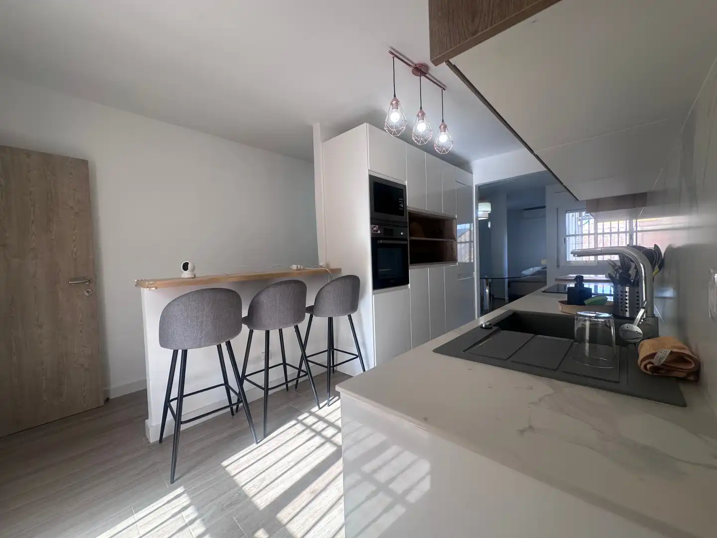 Cocina de Casa adosada en venta en Vélez-Málaga con Aire acondicionado, Calefacción y Terraza