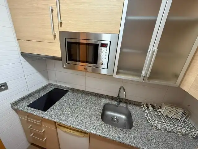 Cocina de Apartamento de alquiler en Murcia con Aire acondicionado, Calefacción y Parquet