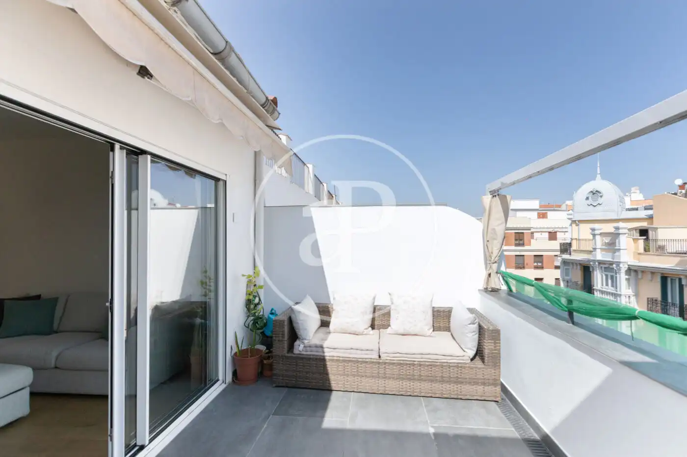 Terrasse von Dachboden zur Miete in Madrid mit Klimaanlage, Heizung und Terrasse