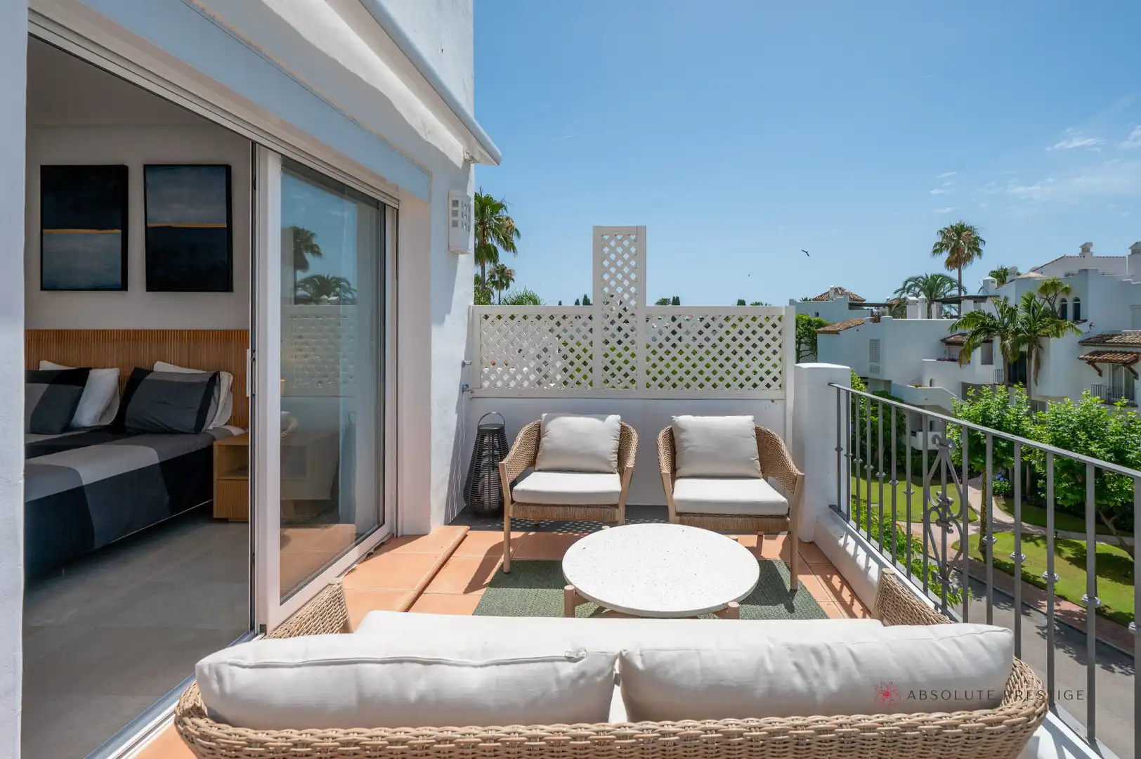 Terrace of Attic for rent in Estepona  with Air Conditioner, Terrace and Swimming Pool