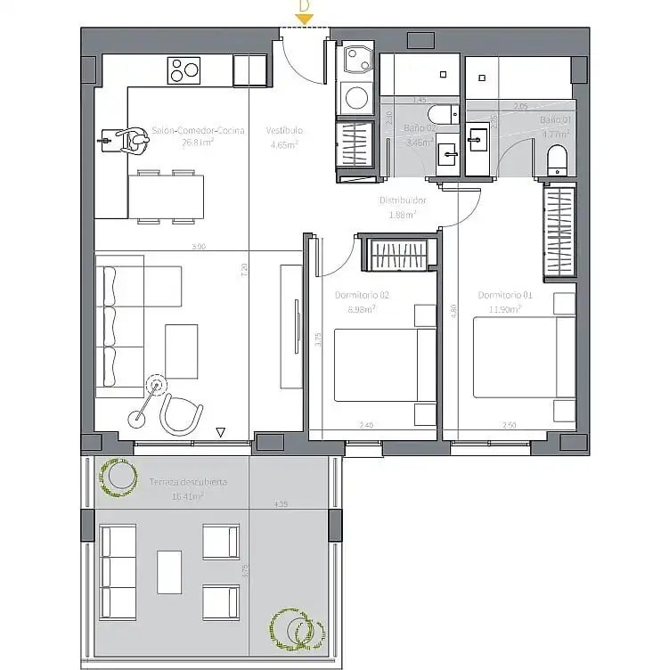 Appartement compact avec jardin à vendre à El Faro de Calaburra - Chaparral, imagen 20