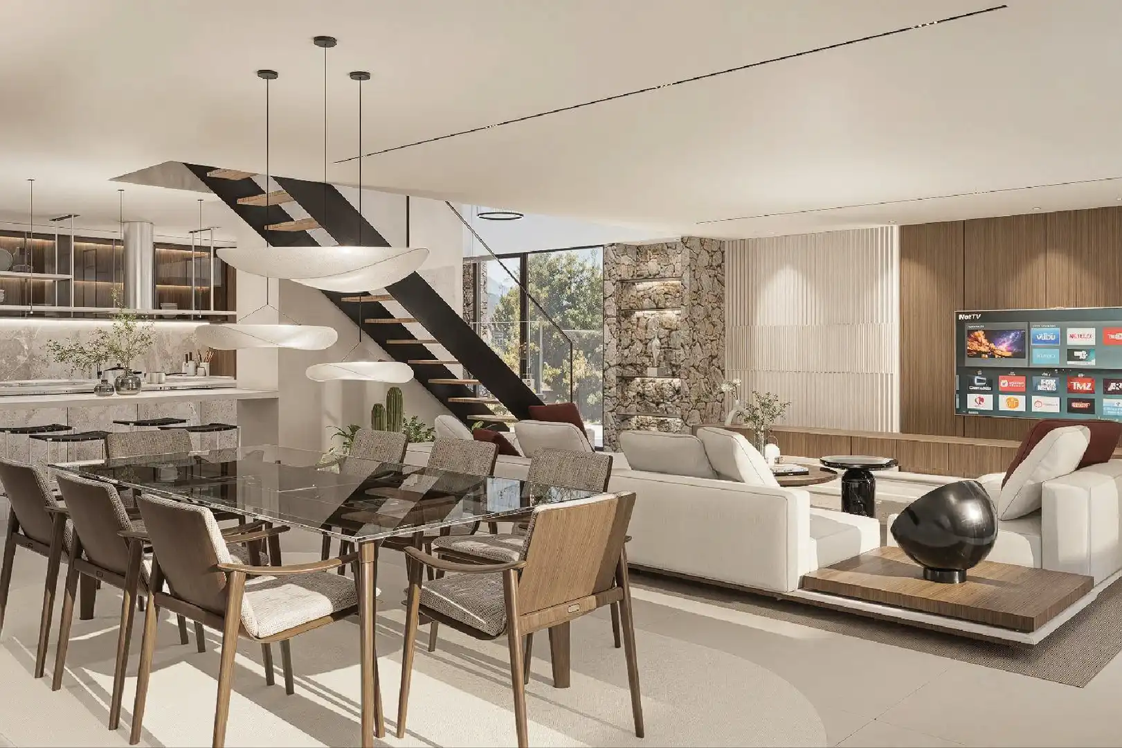 Sala d'estar de Casa o xalet en venda en Llinars del Vallès amb Aire condicionat, Jardí privat i Terrassa