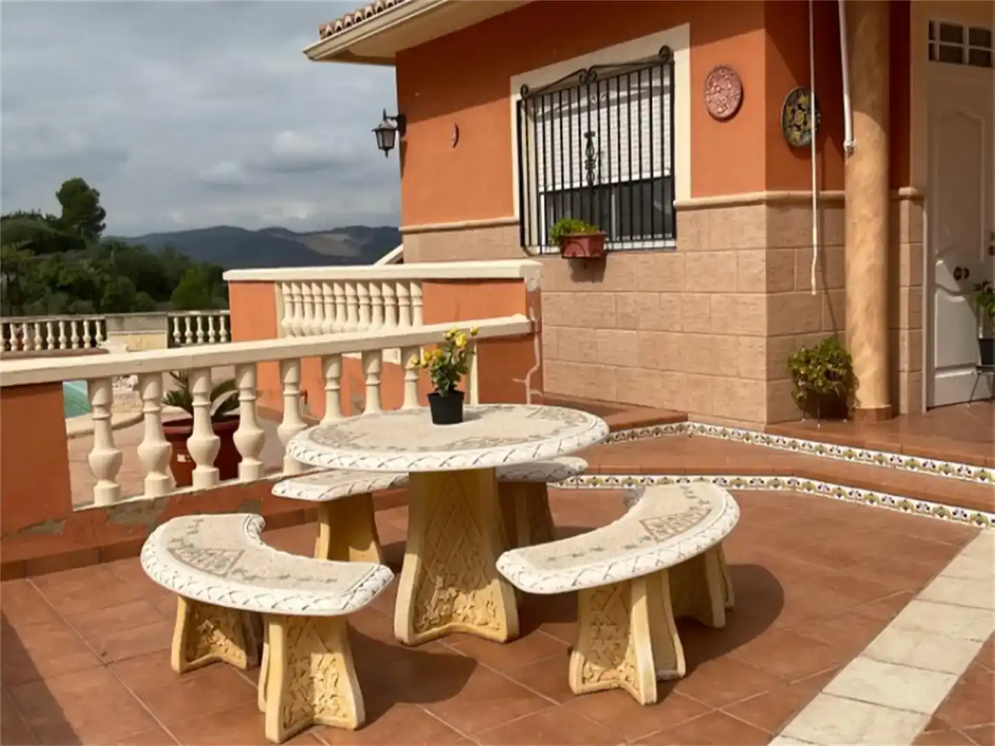 Terrassa de Casa o xalet en venda en Benigànim amb Aire condicionat, Piscina i Balcó