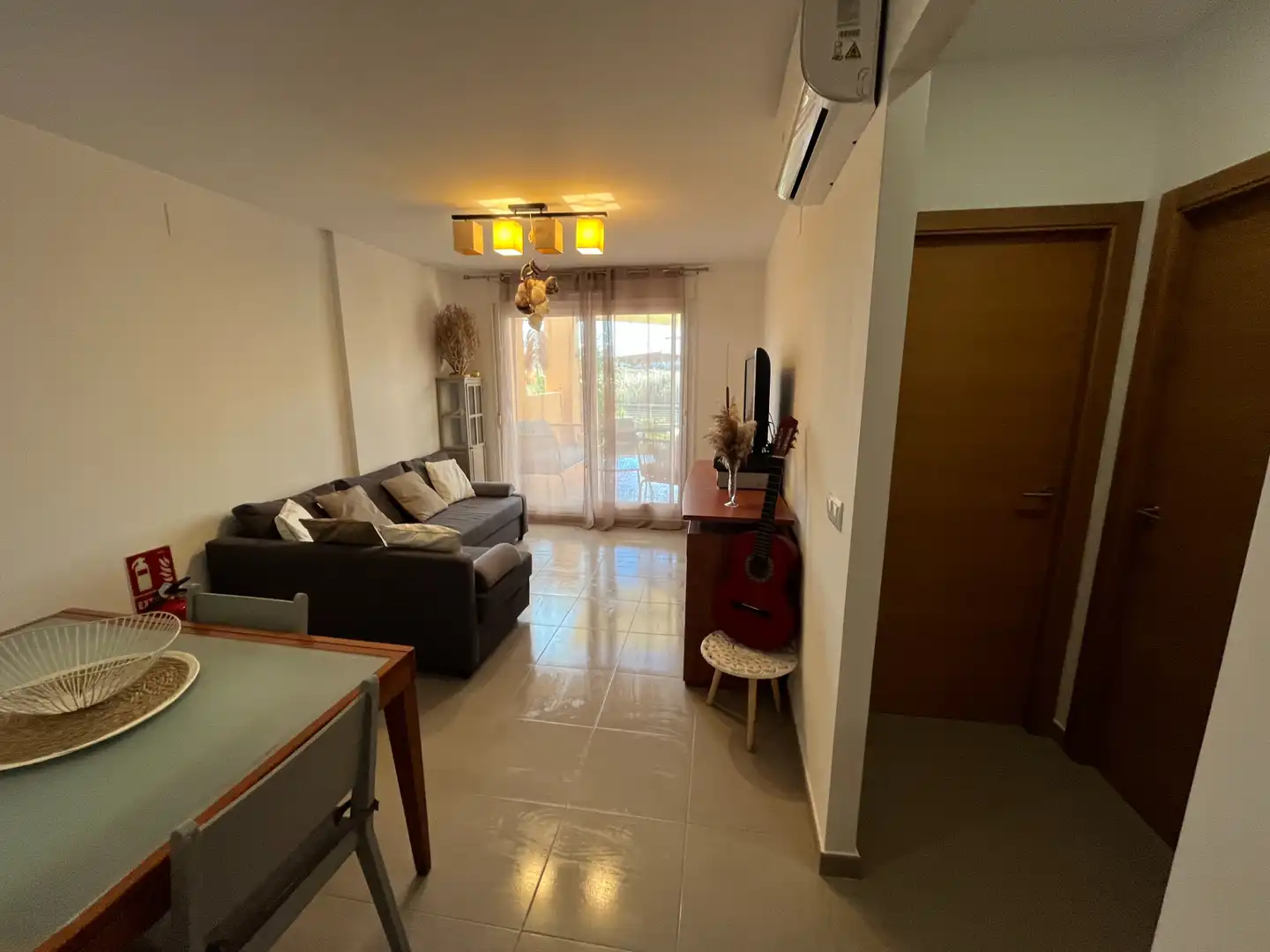 Sala d'estar de Casa adosada de lloguer en Torre-Pacheco amb Aire condicionat, Calefacció i Jardí privat
