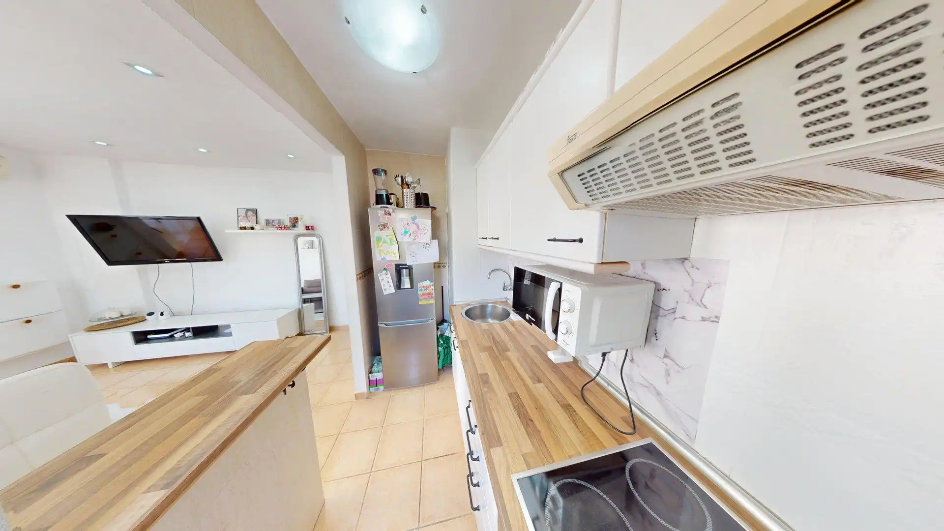 Kitchen of Flat for sale in Benalmádena  with Air Conditioner, Swimming Pool and Furnished