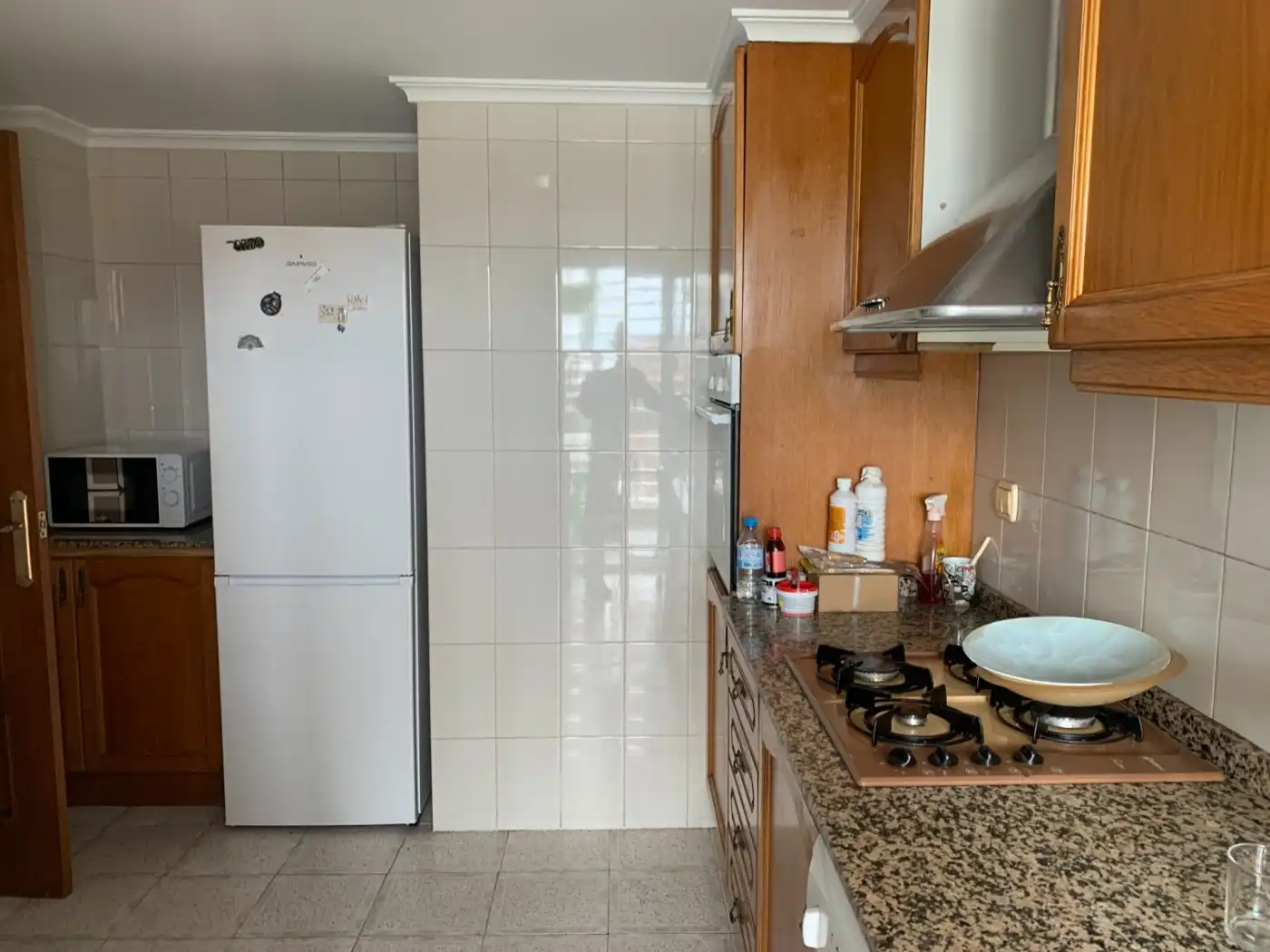 Cuina de Pis de lloguer en Valencia amb Jardí privat, Moblat i Balcó
