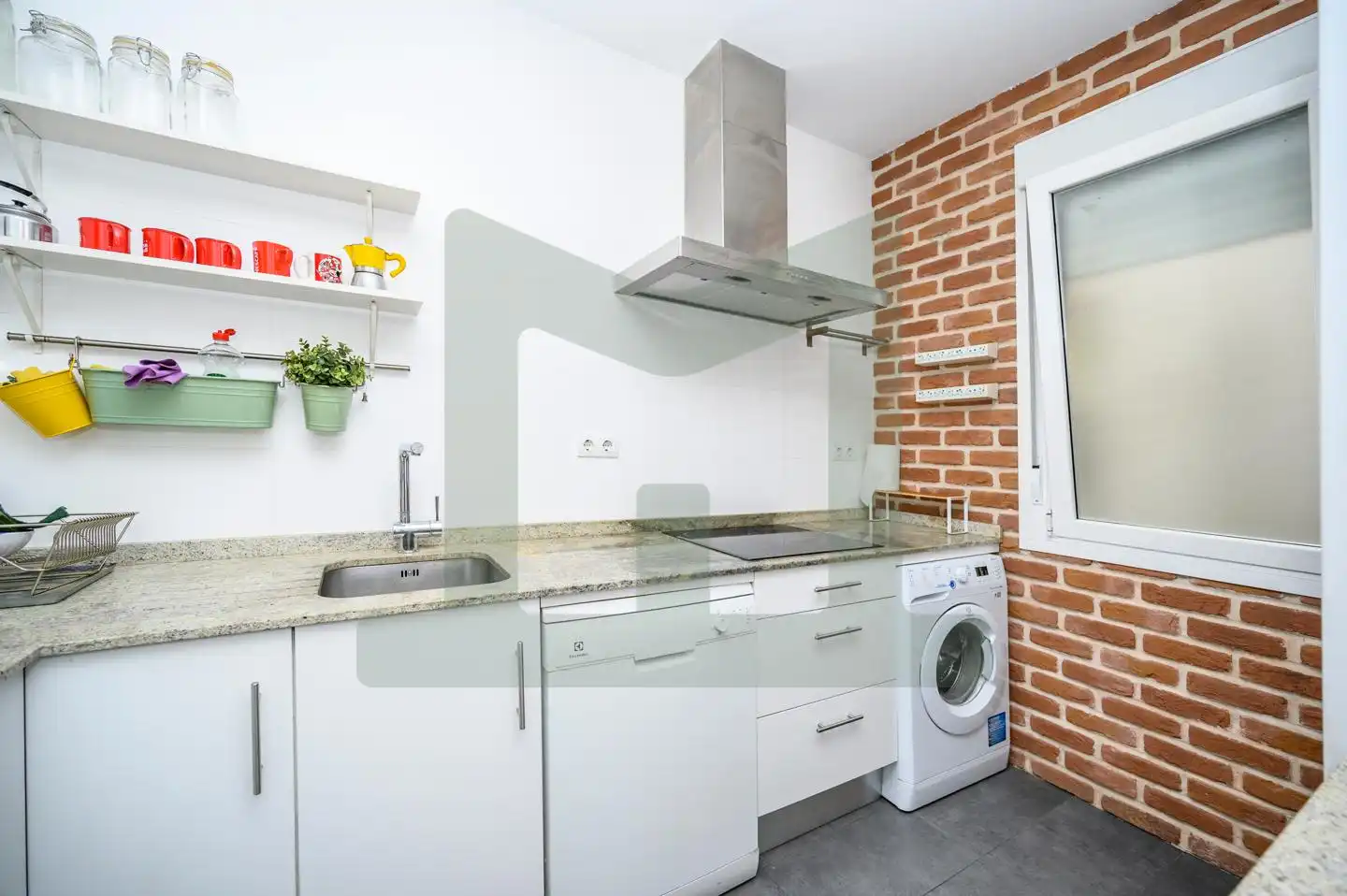 Küche von Wohnung zur Miete in Madrid mit Klimaanlage, Heizung und Terrasse