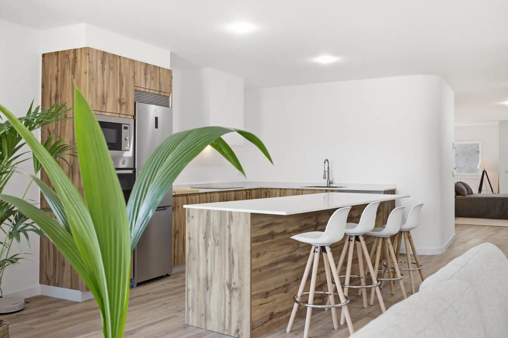 Kitchen of Apartments for sale in Vigo   with Heating, Furnished and Balcony