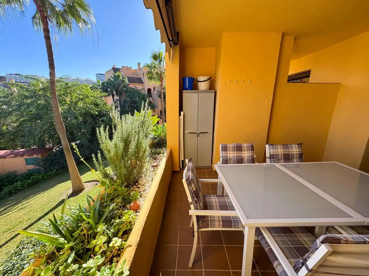 Jardín de Apartamento en venta en Manilva con Aire acondicionado, Calefacción y Terraza