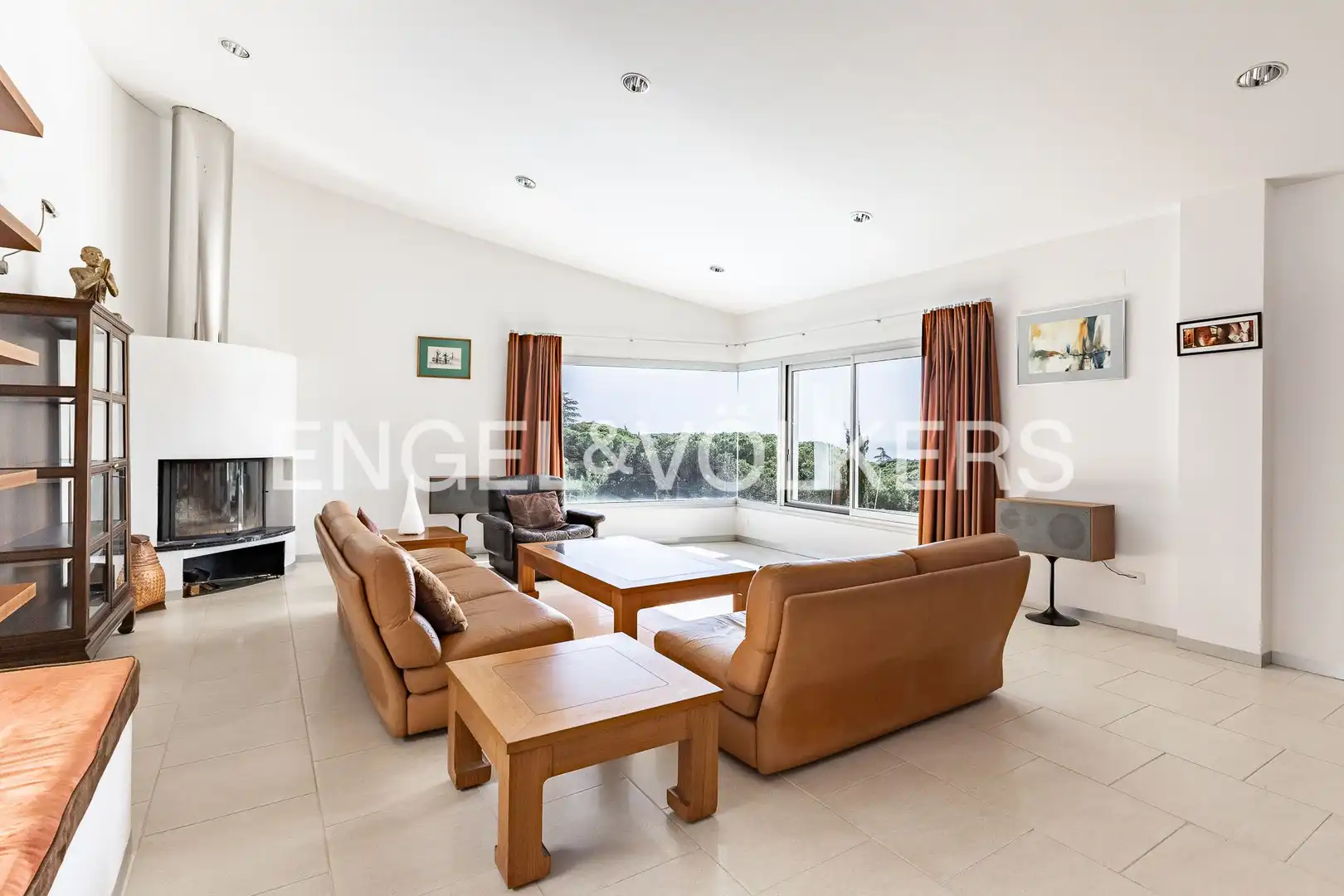 Sala de estar de Casa o chalet en venta en Sant Andreu de Llavaneres con Calefacción, Jardín privado y Parquet