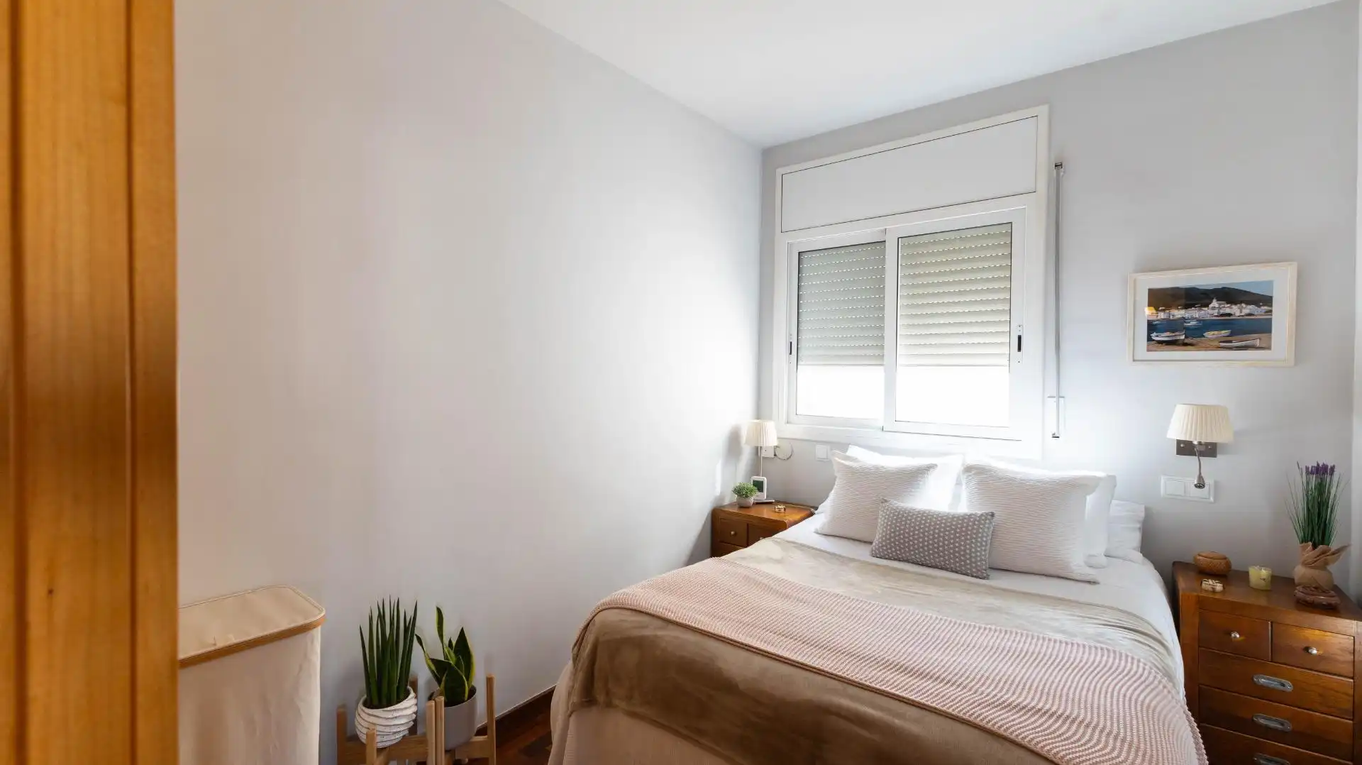 Bedroom of Attic for sale in Barcelona  with Air Conditioner, Parquet flooring and Terrace