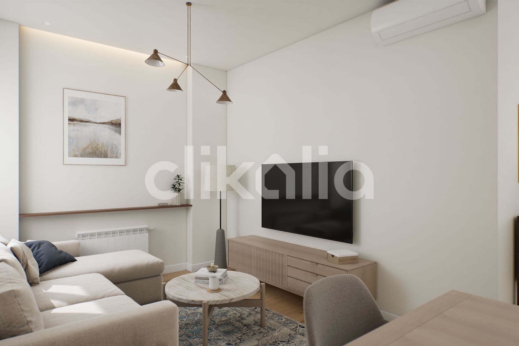 Sala d'estar de Pis en venda en  Madrid Capital amb Aire condicionat i Calefacció