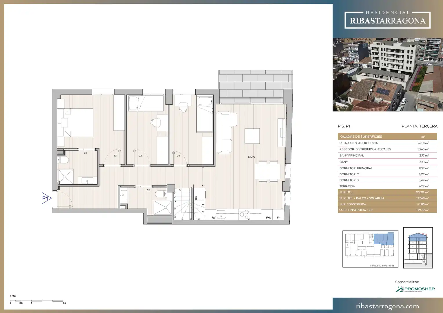 Duplex con terrazza in vendita a Carrer de Francesc Ribas 46, imagen 6